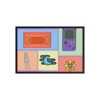 Image 3 of Y2K patch work Framed poster 