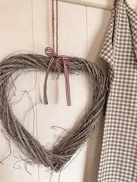 Image 1 of Natural Twig Heart Wreath