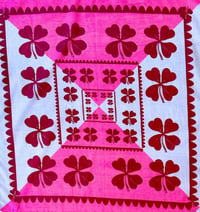 Image 1 of BANDANA CLOVER  PINK OR GREEN