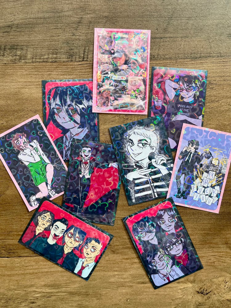 heart holo photocards