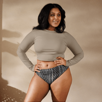 Image 3 of “Netscape Navigator: Light Mode” recycled high-waisted swim bottom