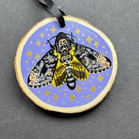 Image 6 of Moth Hand-Painted Wood Ornaments