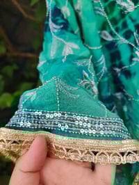 Image 6 of Poncho Woodstock Top -free size green