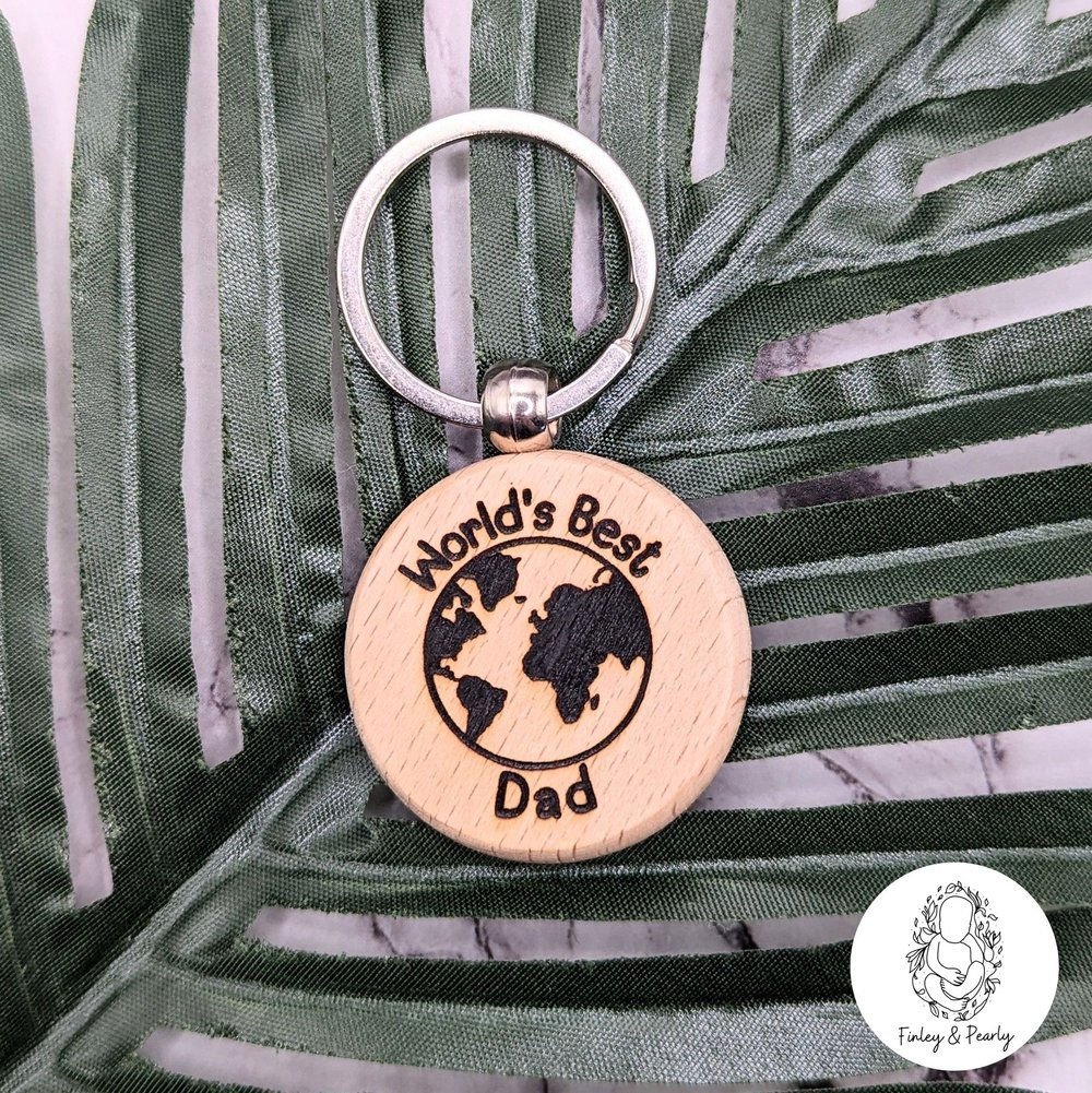 KEYRING: Worlds Best Dad, Daddy, Bonus Dad