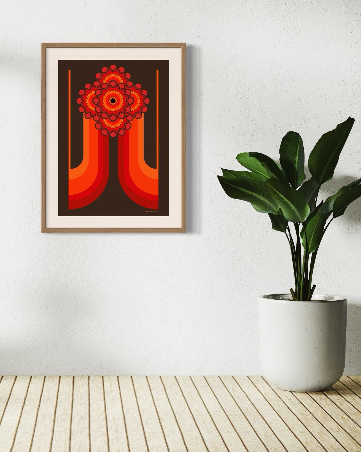 Image of 'Rise Above' 250gsm Matt Art Print Vintage Groove Design