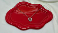 Image 2 of Crimson Heart Garnet Necklace