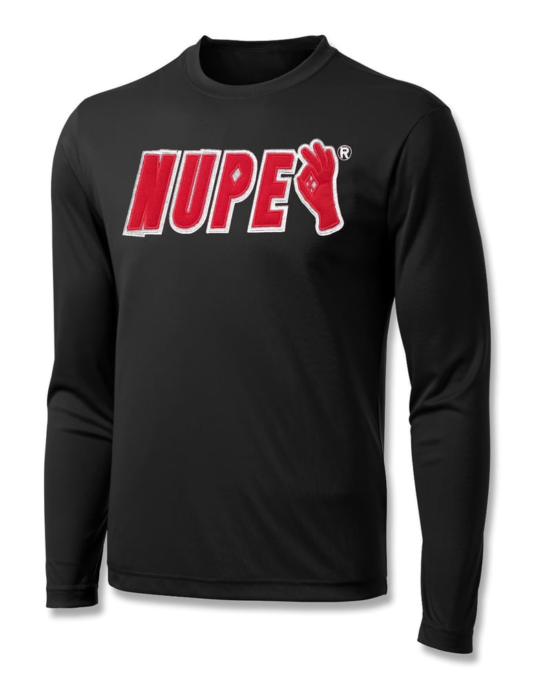 Image of Black Long Sleeve NUPE With YO