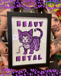 Image 2 of Heavy Metal Pussy print in Studded Frame