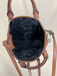 Image 5 of REBECCA MINKOFF micro moto genuine leather brown mini handbag