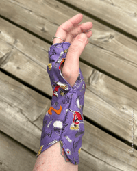 Image 19 of M-T-O Silk Lined Gloves Spooky Prints (Style Slouch Mini)