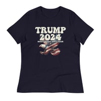Image 6 of Trump 2024 Retro Eagle - Women's Relaxed T-Shirt from PatriotsCo.com