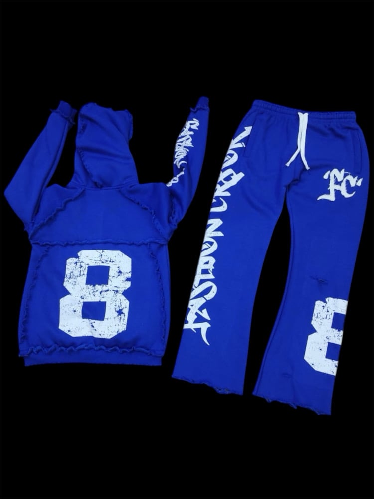 Image of FC Oversized Jogging Suit (Royal Blue)