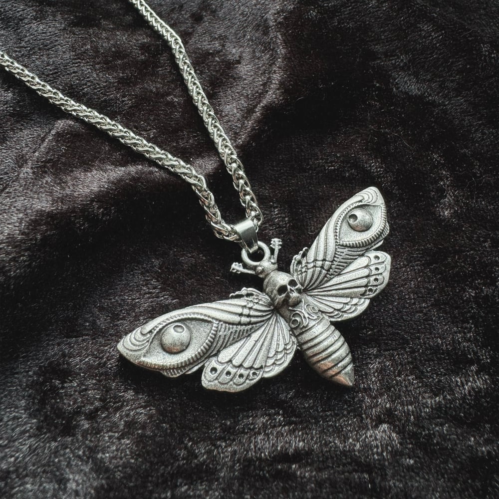 Image of All Seeing Moth Necklace