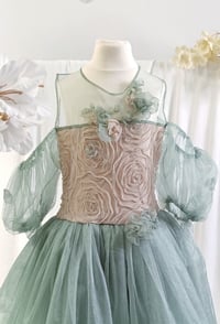 Image 2 of Tulle princess dress for photo shoots | Elvina girl - size 140 | photo props 