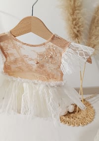 Image 2 of Photo prop | Newborn girls photoshoot outfit | Rosalie | beige | cream