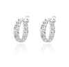 Oppulence Chain Detailed Huggie Hoop Earrings