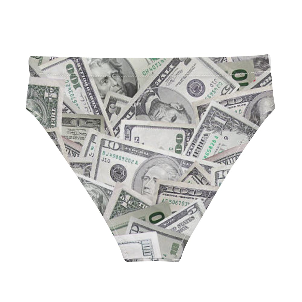 Image of Money Recycled high-waisted bikini bottom