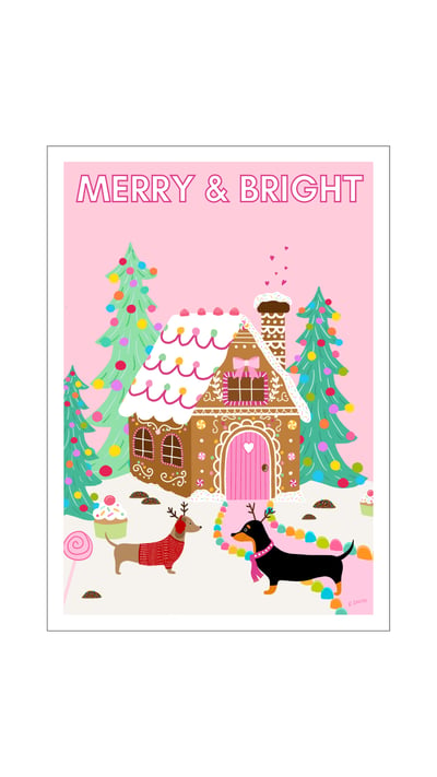 Image of Dachshund Christmas Cards (Singles)