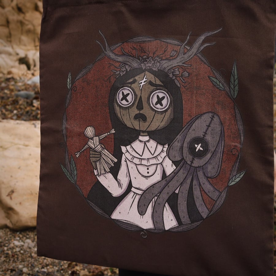 Image of PREORDER Button Pumpkin Tote 