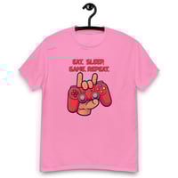 Image 7 of Unisex classic tee, Eat Sleep Game Repeat T-Shirt | Funny Gamer Graphic Tee