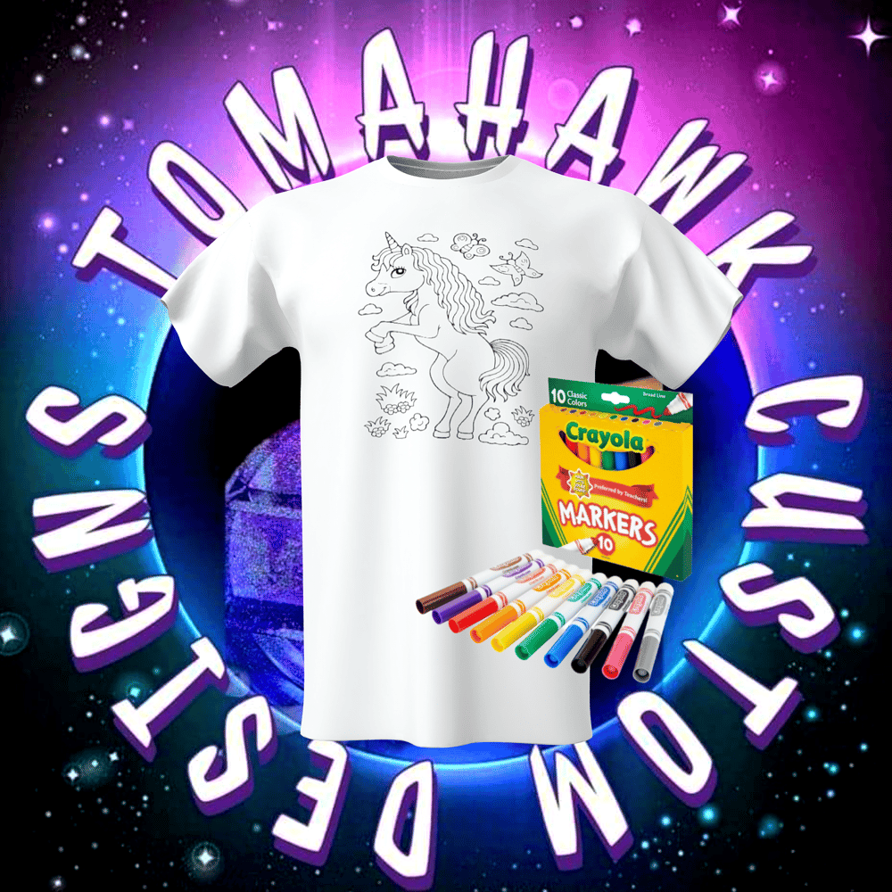 Image of Color me unicorn#2 shirt 