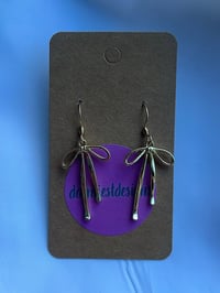 Image 2 of Gold Bowknot Earrings
