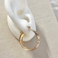 Image 2 of 3Tone Small Hoops