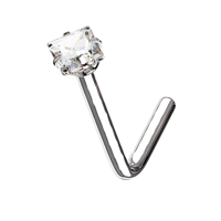 Image 2 of clear nose Ring 1pc/4pc