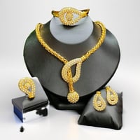 Image 1 of Radiant Sparkle Rhinestone Jewelry Set