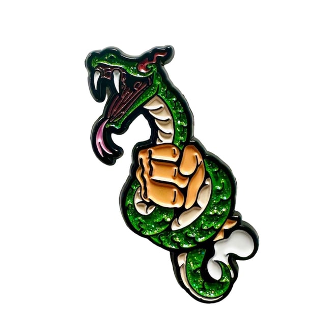 Fitted Fire x Brilliant Brims Collab Pin - Snake Eyes