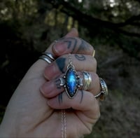 Image 1 of Blue/Green Moonstone Talisman