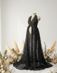 Image 5 of Maternity photoshoot dress | Thea | size universal | black | photo props