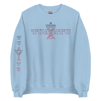 Image 2 of PHRZK Tua Atu Unisex Sweatshirt "Black/Red"