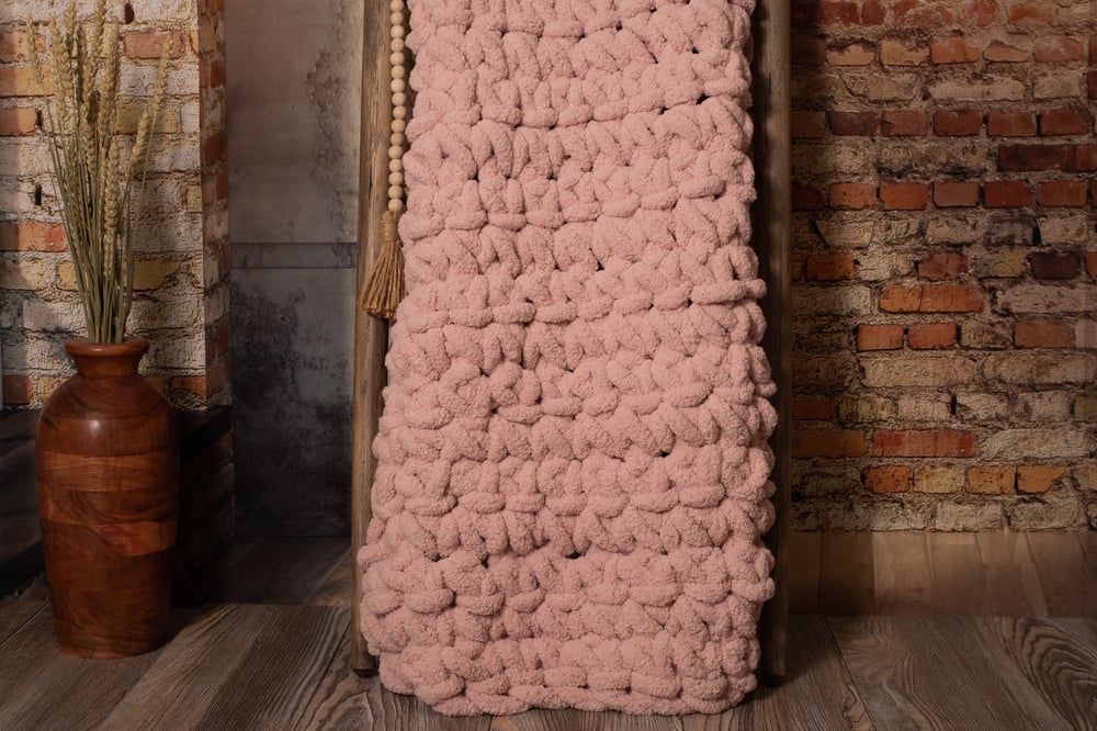 Image of Chunky Baby Blanket- Pink