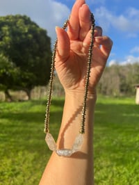 Image 3 of *new* TRIPLE T + PYRITE necklace