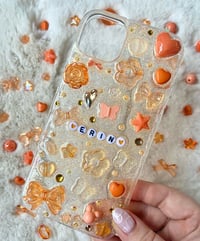 Image 1 of Orange Junk/Charm Phone Case