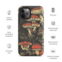 Image 5 of Dark Cottagecore Goth Inspired Vibrant Mushroom Tough Case for iPhone®