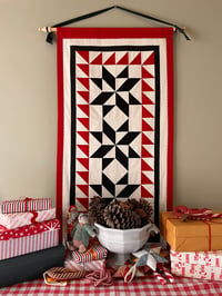 Image 1 of Red and Black Wallhanging 