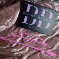 Image 1 of PINK Cosmetic Spatula Set.