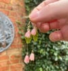 ethereal flower earrings!