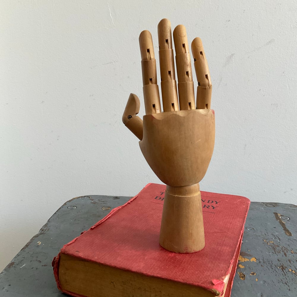 Image of Small Articulated Hand & Dictionary 