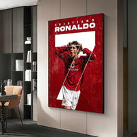 Image 4 of Portugal Super Football Star CR7 Cristiano Ronaldo Anime Posters Sticky HD Quality Poster Wall Art C