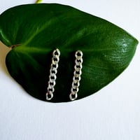 Image 1 of Curb Chain Earrings 