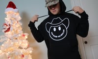 Image 1 of Solid Cowboy Smiley Hoodie 🤠 