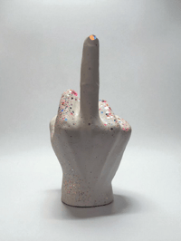 Image 3 of Mini Sparkle Middle Finger - Funny Desk Decor & Sassy Gift