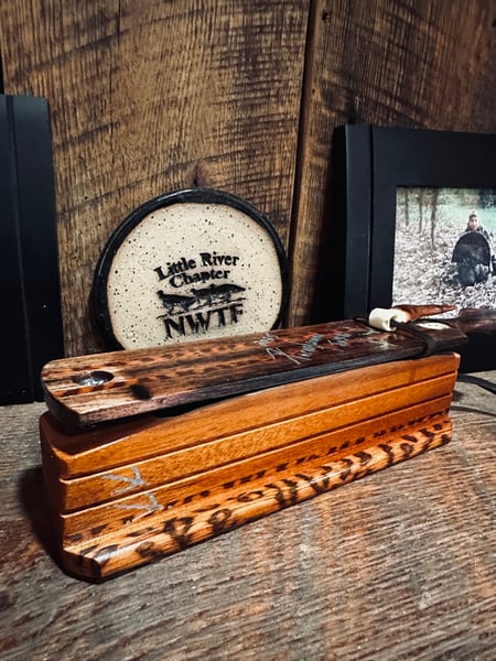 Image of Macassar Ebony/Mahogany with Snakewood inlay