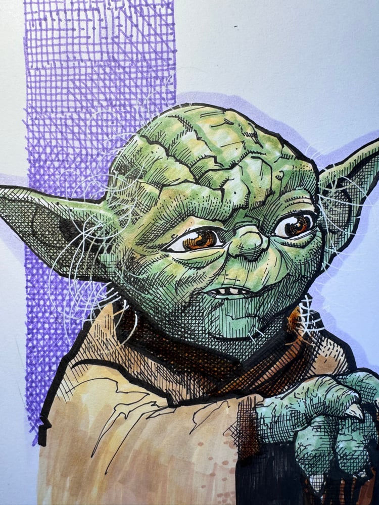 Image of Star Wars annual Yoda Sketch