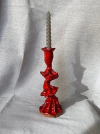 Image 1 of Candelabro Flor Rojo