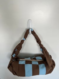 Image 2 of Blue x Brown Patchwork Paulina