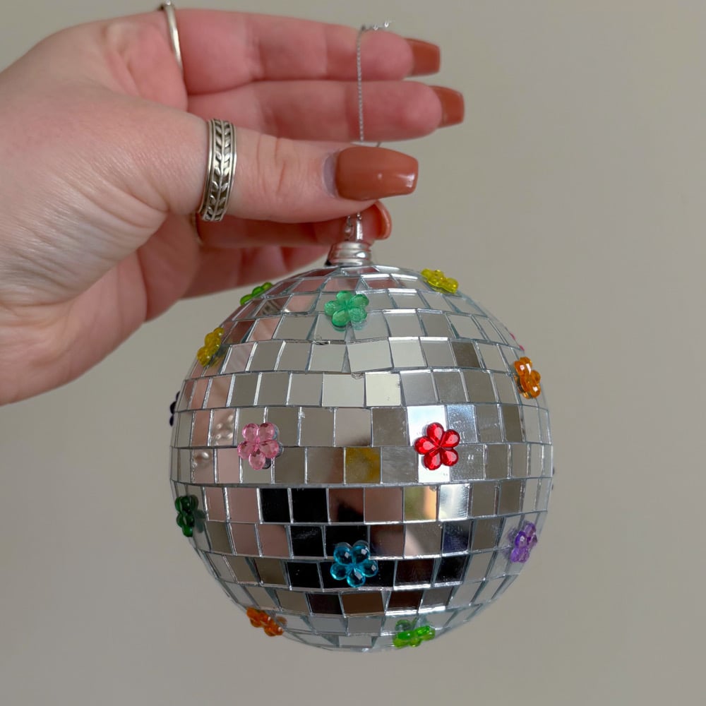 Image of floral disco ball 